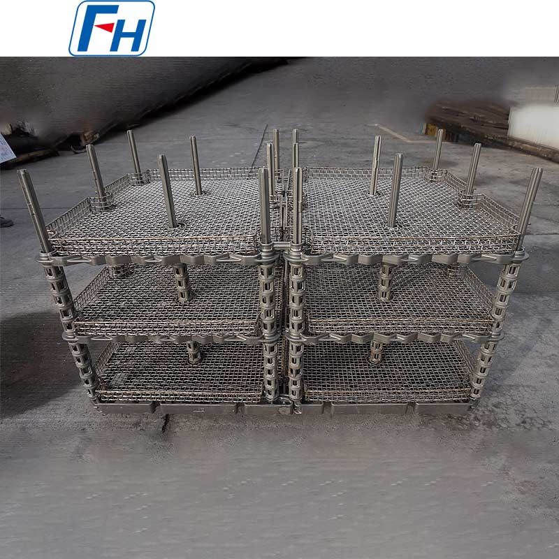 Stalen pallet met gaasmand Warmtebehandelingsarmatuur voor gloeien en temperen | FH®
